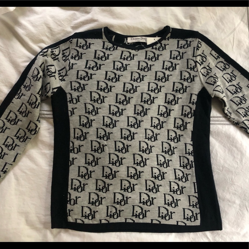 Vintage Christian Dior Monogram Sweater